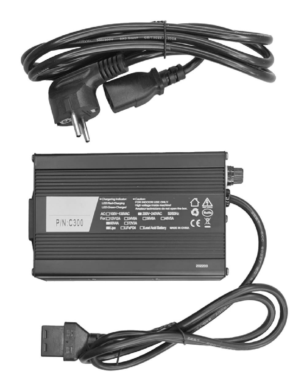 ZNEN φορτιστής μπαταρίας 36240-TC65-9001-ZT για Comet, 60V/4A