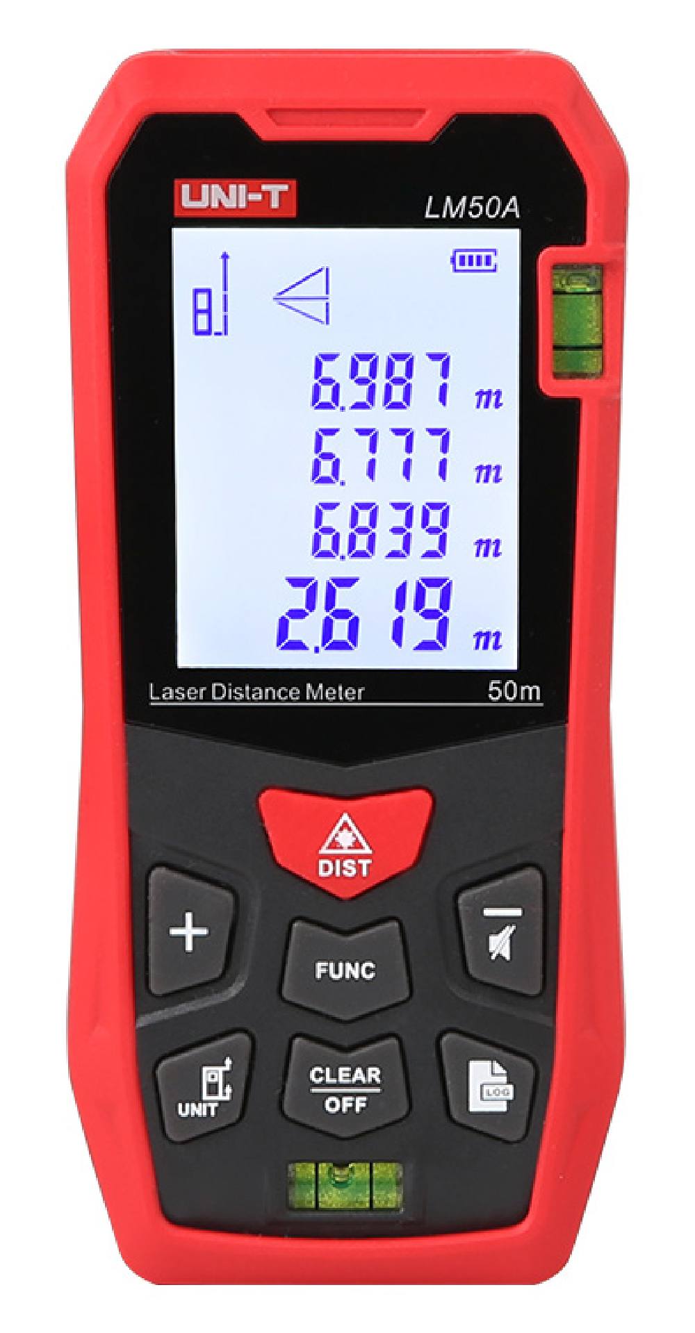 UNI-T laser μετρητής απόστασης LM50A, m/ft/in, 50m