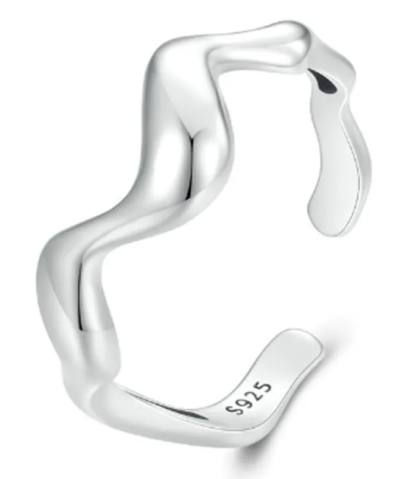 BAMOER δαχτυλίδι SCR954-E, ανοιγόμενο, ασήμι 925, ασημί