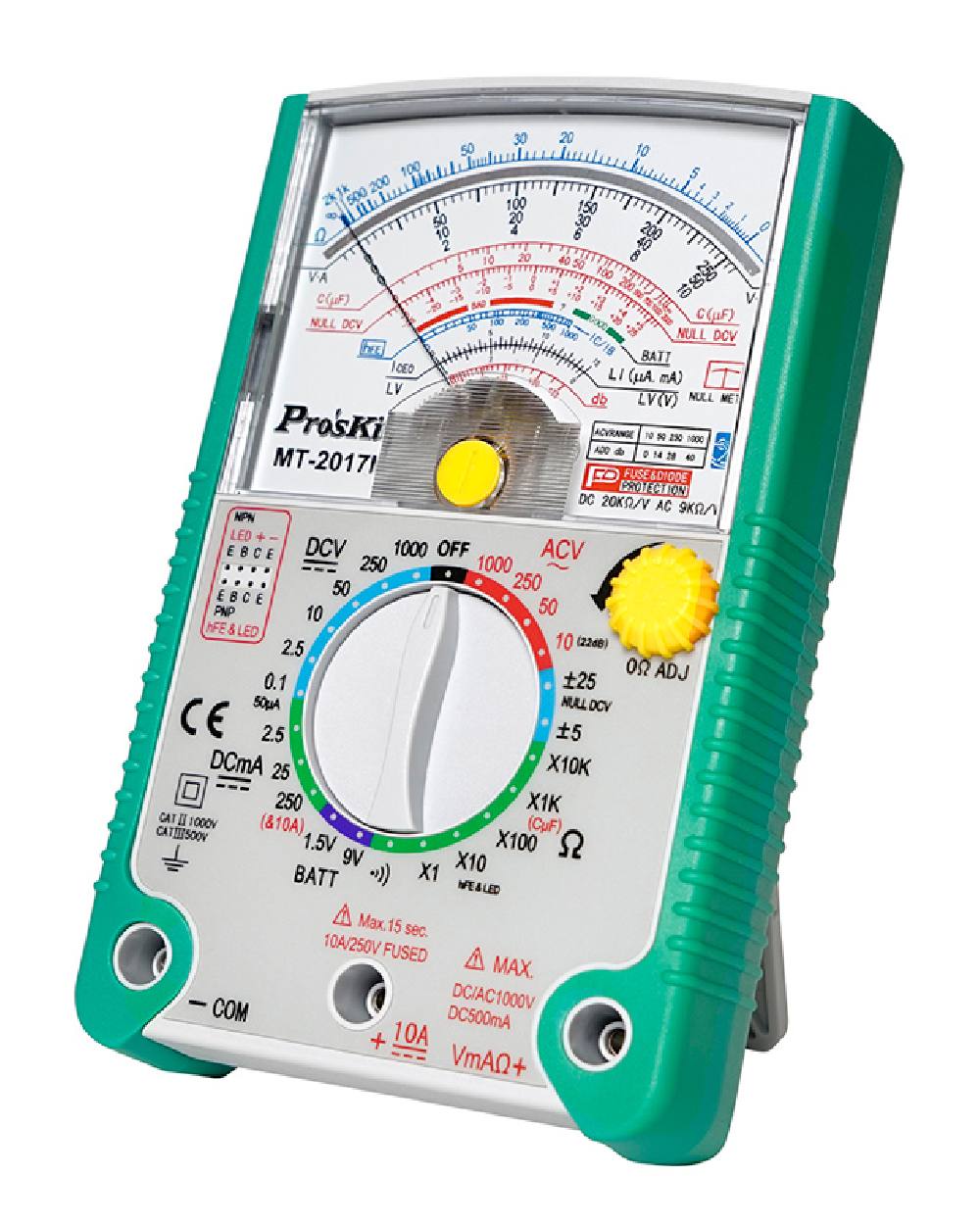 PROSKIT αναλογικό πολύμετρο MT-2017N, DCV, ACV