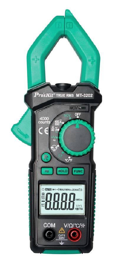 PROSKIT ψηφιακή αμπεροτσιμπίδα MT-3202, 600A AC, NCV, True RMS