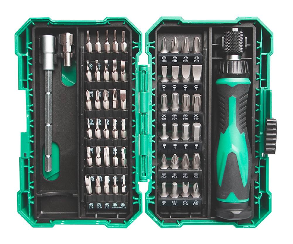 PROSKIT σετ κατσαβίδι ακριβείας SD-9857M με 54 μύτες, με θήκη, 57τμχ