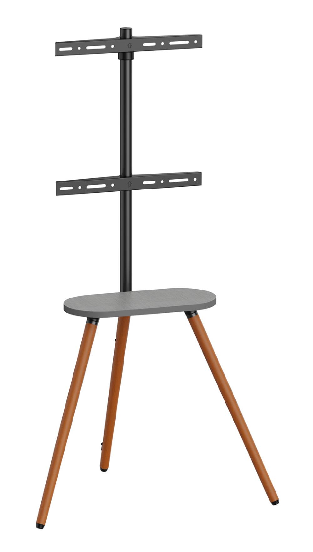 BRATECK βάση τηλεόρασης δαπέδου FS28-44F-04, 43-65", έως 35kg, με ράφι