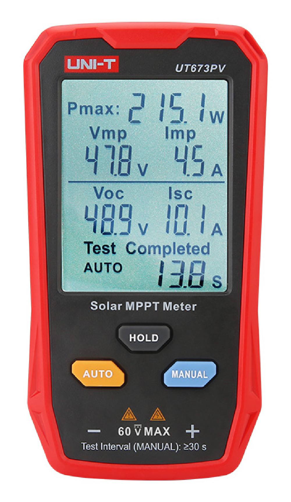 UNI-T tester φωτοβολταϊκών πάνελ UT673PV, 5~800W, 0~35A, 12~60V