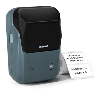 NIIMBOT smart θερμικός εκτυπωτής ετικετών B1, 203dpi, Bluetooth, μπλε