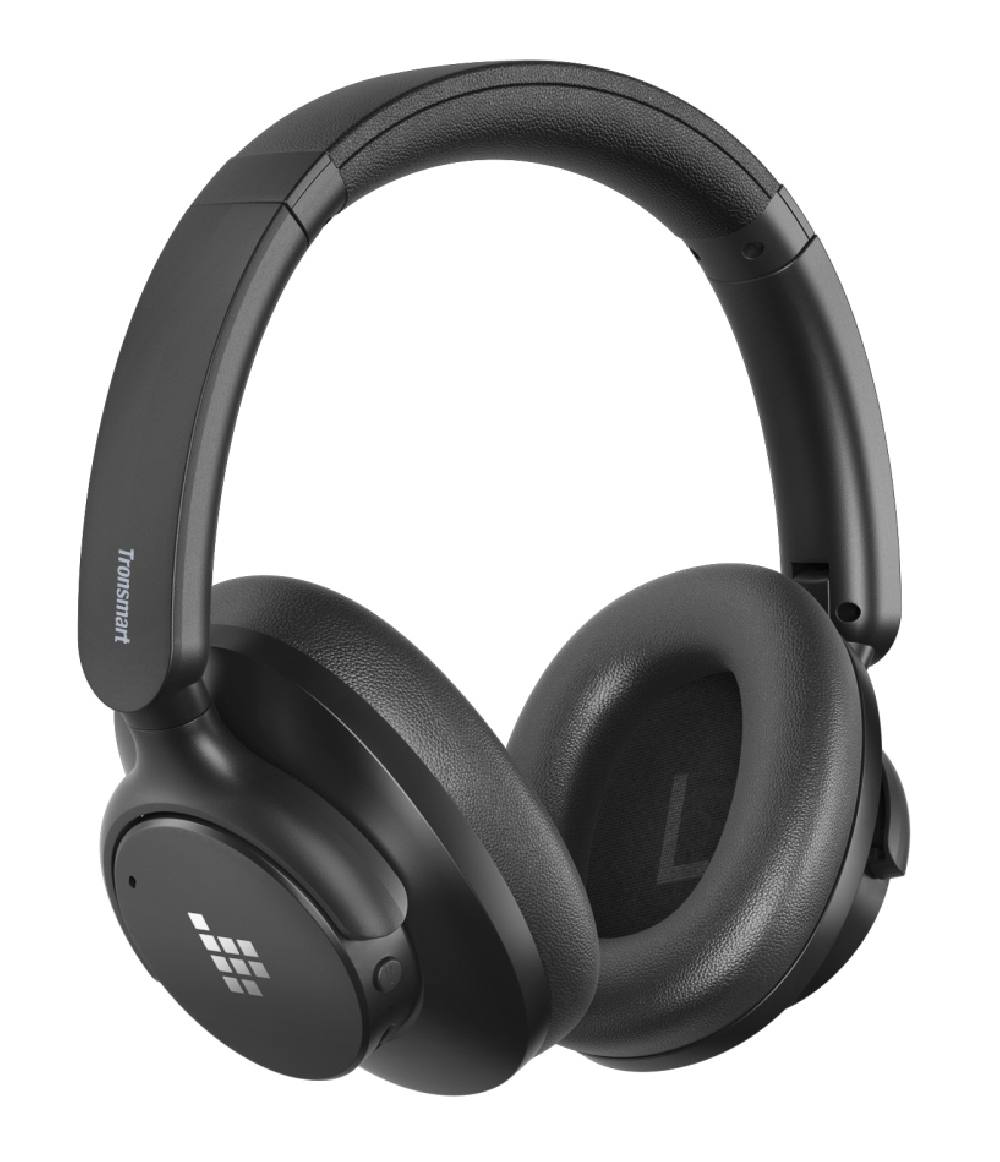 TRONSMART headphones Sounfii Q20S, ασύρματα & ενσύρματα, Hybrid ANC, Φ40mm, 500mAh, μαύρα