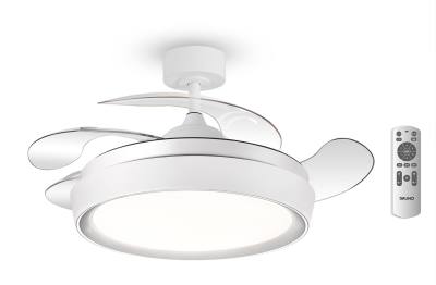 BRUNO BRN-0227 Ανεμιστήρας οροφής με LED φως, AC 82W, 42", O107x47εκ., λευκός