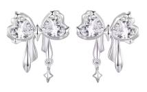 BAMOER σκουλαρίκια καρφωτά BSE1061 με κυβική ζιρκόνια, ασήμι 925, ασημί