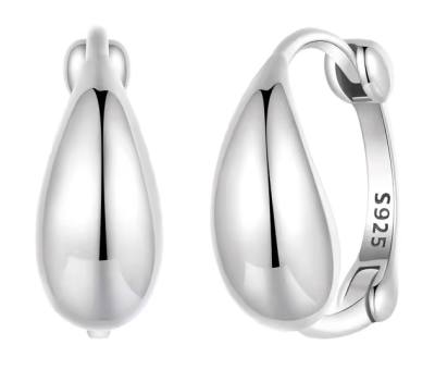 BAMOER σκουλαρίκια κρίκοι BSE1079, ασήμι 925, ασημί