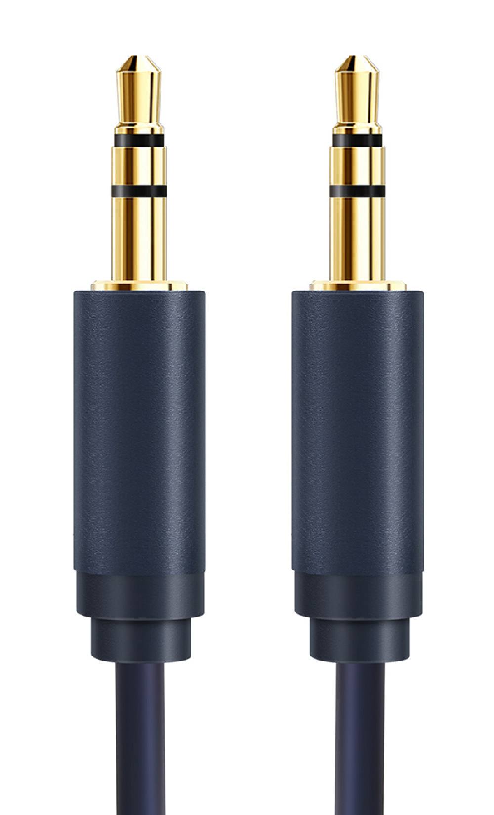 CABLETIME καλώδιο ήχου 3.5mm CT-AV301-H11G, gold plated, 1m, μπλε