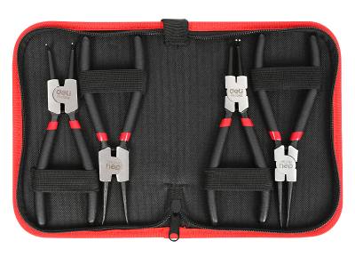 DELI σετ ασφαλειοτσίμπιδα DL104407 με θήκη, 175mm, 4τμχ