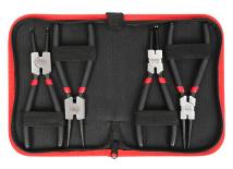 DELI σετ ασφαλειοτσίμπιδα DL104407 με θήκη, 175mm, 4τμχ