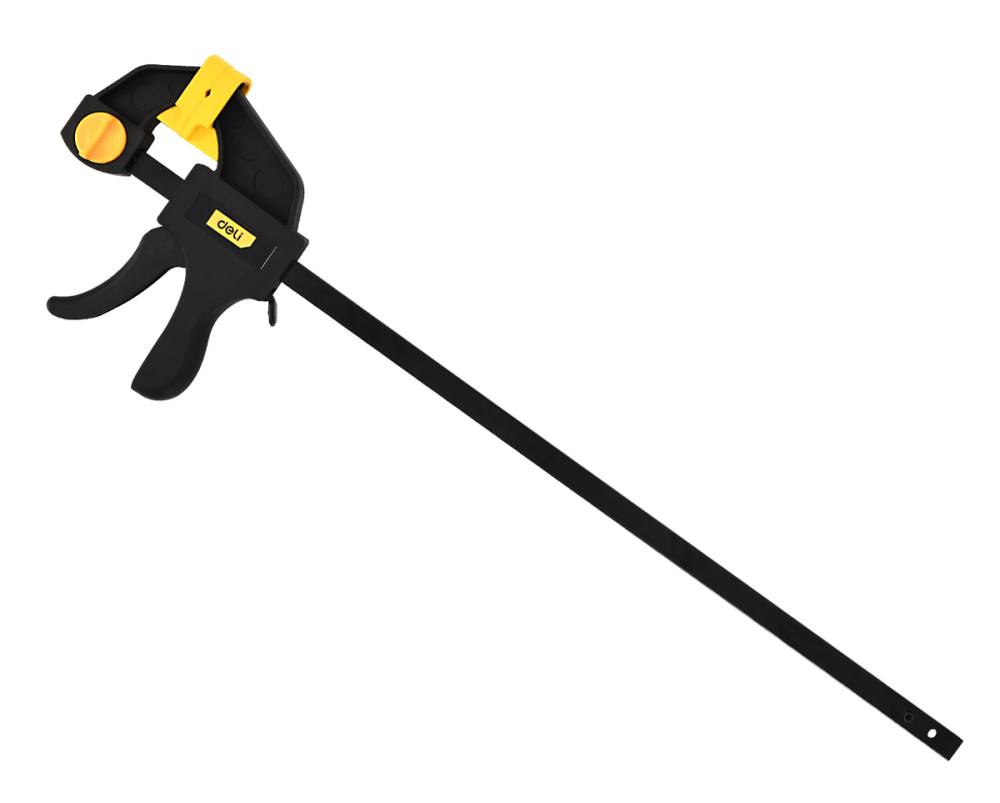 DELI σφιγκτήρας σκανδάλης DL110118 με μέγιστο άνοιγμα 450mm, μαύρος