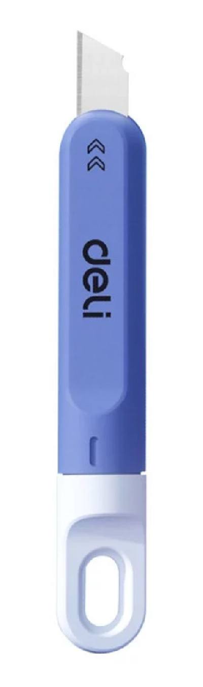 DELI κοπίδι DL412C, περιστροφικό άνοιγμα, πλαστικό, 10mm, μπλε