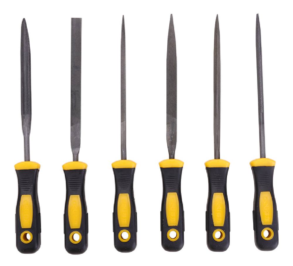 DELI σετ λίμες DL75108 με αντιολισθητική λαβή, μετάλλου, 160mm, 6τμχ