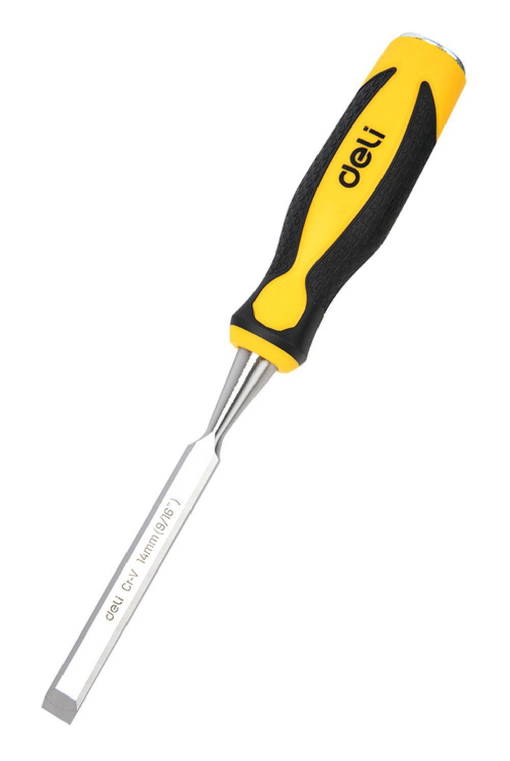 DELI σκαρπέλο ξύλου DL6214-E1 με αντιολισθητική λαβή, 14mm