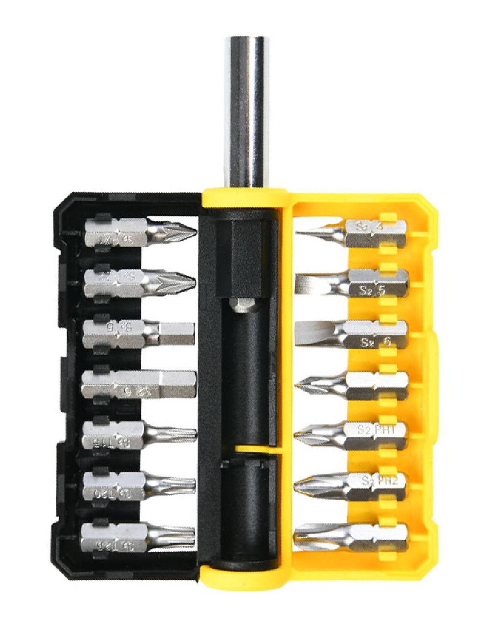 DELI σετ μύτες κατσαβιδιού DL251201 με αντάπτορα, μαγνητικές, 15τμχ