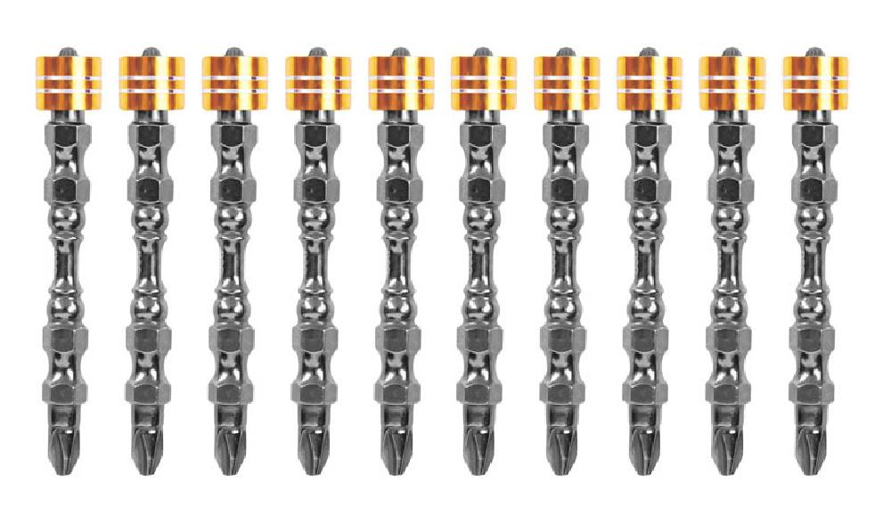 DELI σετ μύτες κατσαβιδιού DL255065 για δραπανοκατσάβιδο, διπλή κεφαλή, PH2x65mm, με μαγνητικό ring, 10τμχ