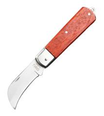 DELI σουγιάς DL0060 με ξύλινη λαβή, πτυσσόμενος, 200mm, καφέ