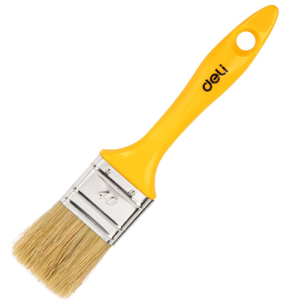DELI πινέλο βαφής DL509134 με φυσικές τρίχες, πλαστική λαβή, 40mm