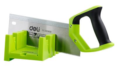 DELI πριόνι ξύλου DL580900 με φαλτσοκούτι, 300mm, 13 TPI