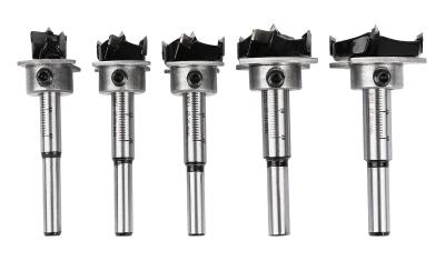 DELI σετ τρυπάνια μεντεσέ DH-MKK005-ED1 για ξύλο/πλαστικό, TCT λεπίδα, 15-35mm, 5τμχ