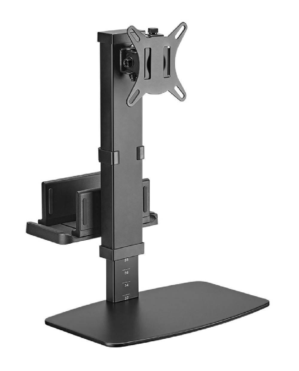 POWERTECH βάση γραφείου οθόνης PT-1449 με βάση mini PC, 17-32", έως 8kg