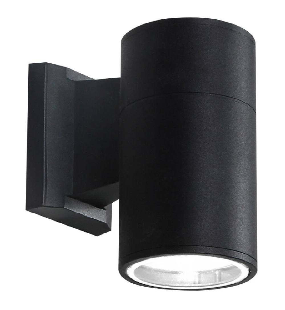 POWERTECH φωτιστικό τοίχου HLL-0189 για GU10 λάμπα, μεταλλικό, IP65, μαύρο