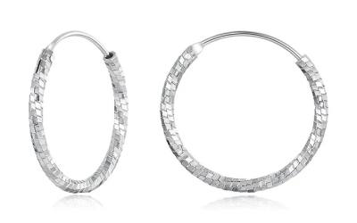 BAMOER σκουλαρίκια κρίκοι BSE1178-M, ασήμι 925, 2.1cm, ασημί