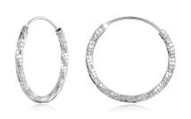 BAMOER σκουλαρίκια κρίκοι BSE1178-M, ασήμι 925, 2.1cm, ασημί