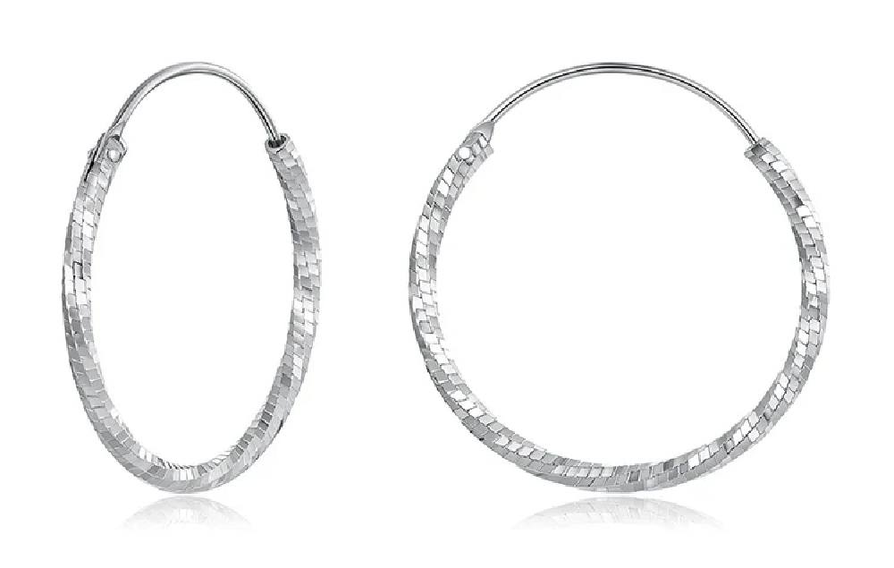BAMOER σκουλαρίκια κρίκοι BSE1178-L, ασήμι 925, 2.6cm, ασημί