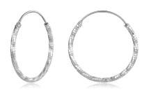 BAMOER σκουλαρίκια κρίκοι BSE1178-L, ασήμι 925, 2.6cm, ασημί