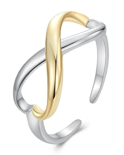 BAMOER δαχτυλίδι BSR622-E, ανοιγόμενο, ασήμι 925, ασημί/χρυσό