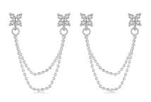 BAMOER σκουλαρίκια καρφωτά BSE1106 με κυβική ζιρκόνια, ασήμι 925, ασήμι