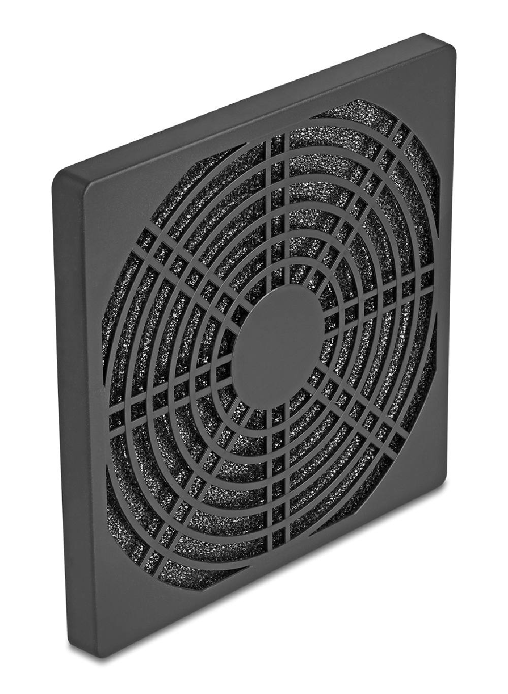 DELOCK σχάρα για 120mm ανεμιστήρα 67313 με φίλτρο σκόνης, πλαστική, μαύρη