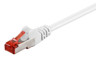 GOOBAY καλώδιο δικτύου 93501, CAT 6 S/FTP, copper, 250MHz, 0.5m, λευκό