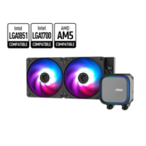 MSI HYDRO COOLER MAG CORELIQUID A13 240, ARGB, INTEL LGA1851/1700/1200/1156/1155/1151/1150, AMD AM5/AM4, 3YW.