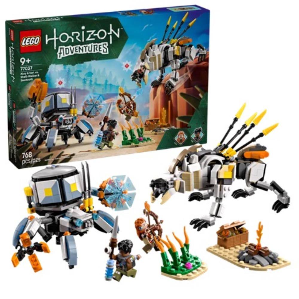 Lego Horizon Adventures Aloy And Varl Vs. Panzerwanderer And Sawtooth (77037) (LGO77037)
