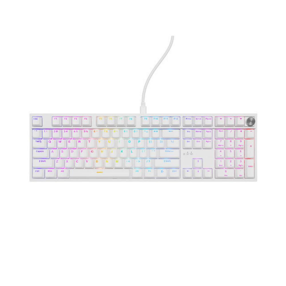 Genesis Gaming Keyboard Thor 404 US RGB Mechanical White Gateron Yellow Pro (NKG-2299) (GNSNKG-2299)