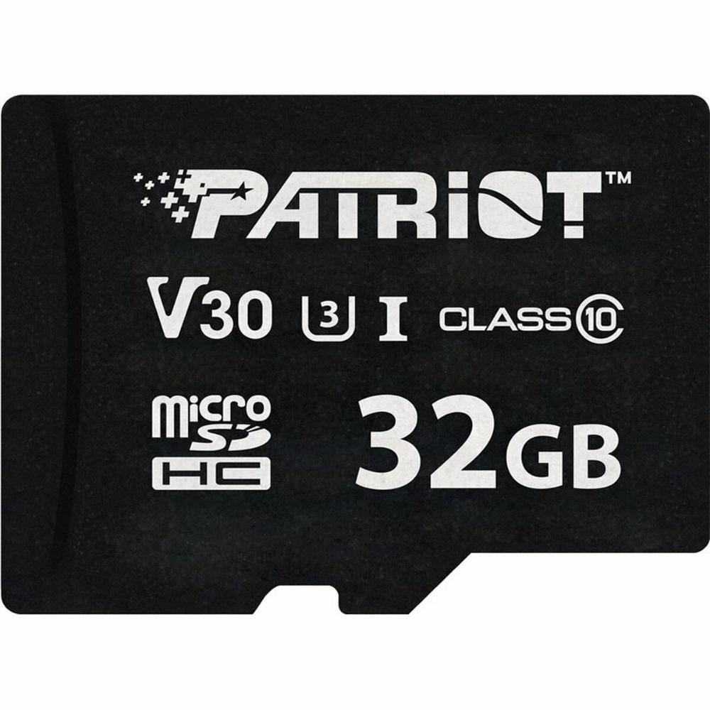 Patriot Memory Card VX Series 32GB MicroSDXC V30 Class 10 UHS-I U3 4K UHD (PSF32GVX31MCH) (PATRPSF32GVX31MCH)