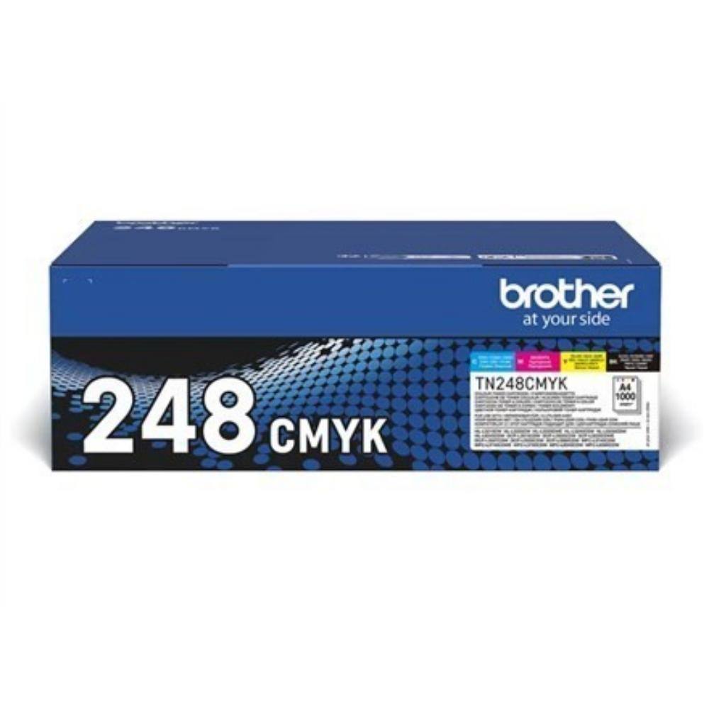 Brother  4 X 1000 Page Std Yield Toners for Colourled Range (TN248VAL) (BROTN248VAL)