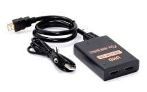 POWERTECH HDMI splitter CAB-H173, 1-in σε 2-out, 4K/30Hz, HDR/HDCP, μαύρο