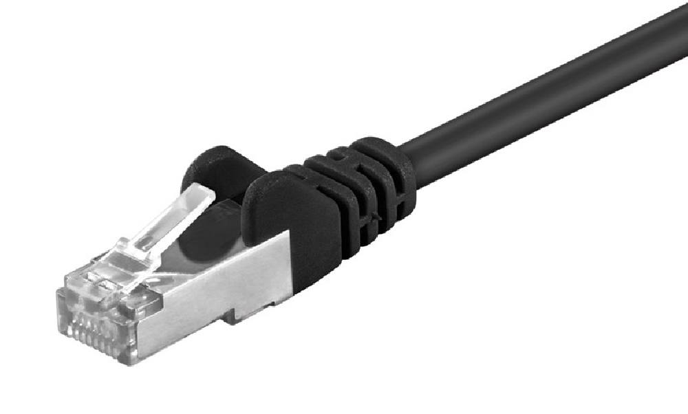 GOOBAY καλώδιο δικτύου 68658, CAT 5e F/UTP, CCA, 100MHz, 2m, μαύρο