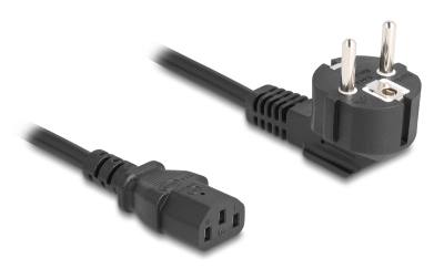 DELOCK καλώδιο τροφοδοσίας 81298, 3x 1.00mm², 1m, μαύρο