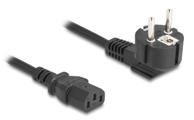 DELOCK καλώδιο τροφοδοσίας 81326, 3x 0.75mm², 2m, μαύρο
