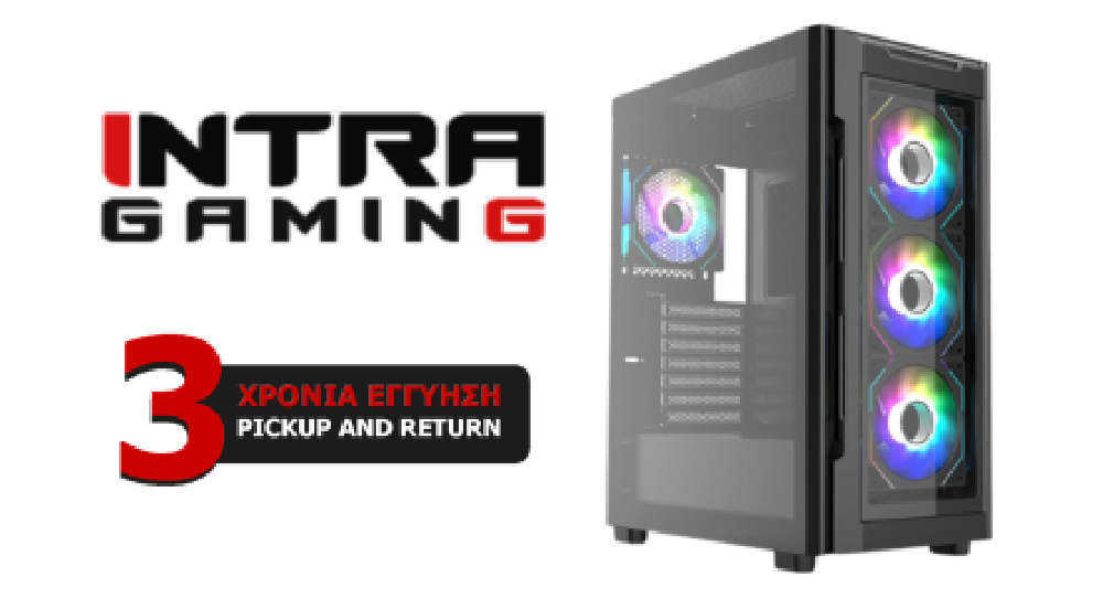 INTRA PC AMD GAMING, AMD RYZEN 7 5700X, 16GB DDR4 3200MHz, NVIDIA VGA RTX 5050 8GB, 1TB SSD NVMe, LAN GB, MIDI TOWER, 600W PSU, 
