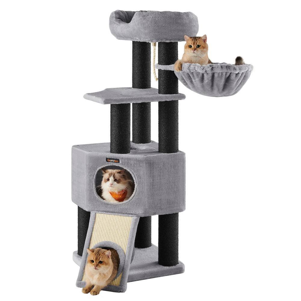 Feandrea Cat Tower, Height 141 cm, for large Cats (PCT02W) (FEAPCT02W)