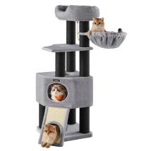 Feandrea Cat Tower, Height 141 cm, for large Cats (PCT02W) (FEAPCT02W)