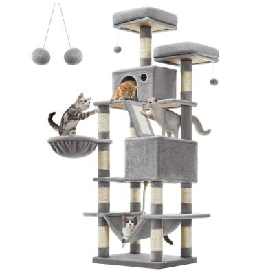 Feandrea Cat Tower XXL, Height 168 cm, for up 6 Cats (PCT165W01)  (FEAPCT165W01)