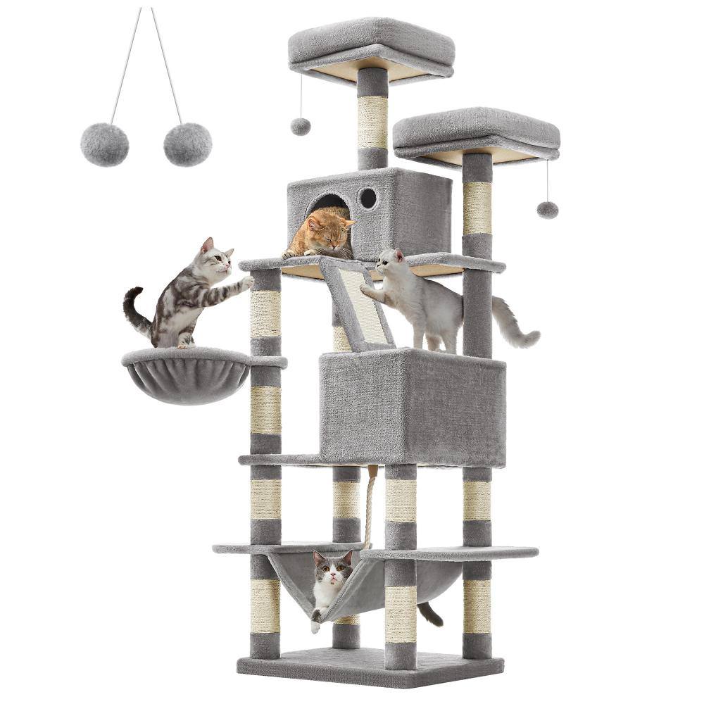 Feandrea Cat Tower XXL, Height 168 cm, for up 6 Cats (PCT165W01)  (FEAPCT165W01)